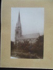 AUGUST SANDER, Orig .-Fotografie 1920  Evangelische Kirche Puderbach 24cm x 38cm