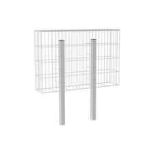 Gabionenzaun 120 mit fest verschweißtem Korpus und innenliegenden Pfosten