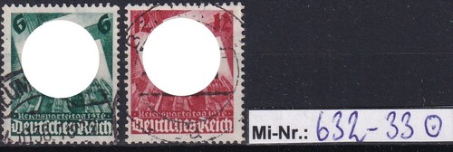 Deutsches reich 632 33 - deutsches, mi-nr.:
