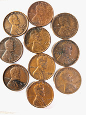 USA 10 verschiedene 1 Cent Stücke aus der Zeit 1911 -1935