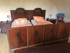 Antike Betten 100 x 200 | 2 Stück - schönes Rosendekor, Gründerzeit? Jugendstil?