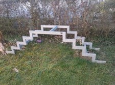 Stahltreppe Außentreppe Podest verzinkt Treppenrahmen Treppe Aussenstreppe