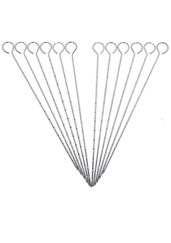 Metall bbq grillspieße set - metall,