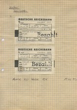 Fahrkarten Deutsche Reichsbahn - DDR 1987 Königs Wusterhausen - Halbe