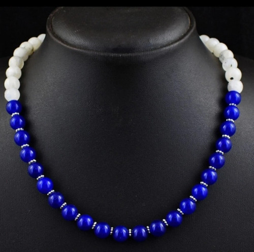 Moonstone sapphire halskette - moonstone,