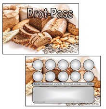 Bonuskarten Treuekarten Rabattkarten Brot Brotpass Pass Backshop Bäcker 