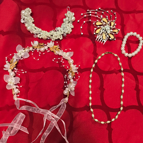 Schmuck konvolut perlen - schmuck, blumen