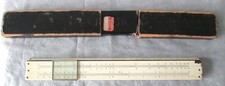 Vintage Albert Nestler Lineal / Rechenschieber, No.10 D.R. Patent - mit Etui
