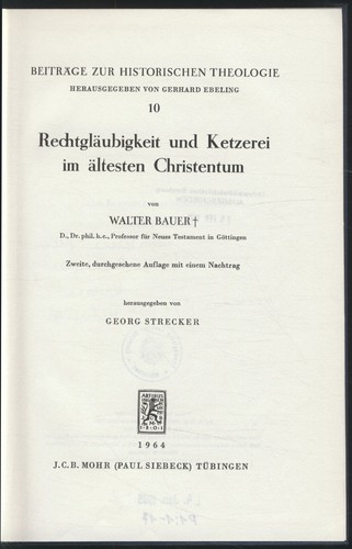 Rechtgläubigkeit und ketzerei - rechtgläubigkeit,