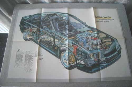 Poster opel lotus omega - opel,