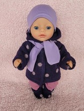 Puppenkleidung Walkloden Jacke