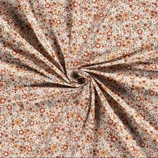 Baumwolljersey Blumen terra