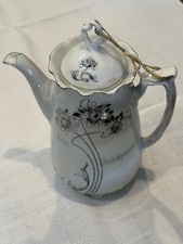 Silberhochzeit Kaffeekanne Porzellan Deko