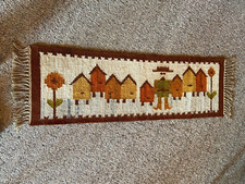 Polnische Gewebter Wand teppich Handgefertigte sehr alt -Pasieka