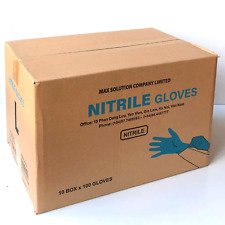 1000 Stück MAXS Einweg Nitril Handschuhe Blau Gr. L