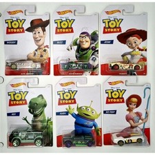 TOY STORY Set 6 Autos Buzz Woody Rex Alien Jessie - Hot Wheels 1:64 ✅