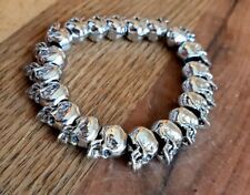 Armband Totenkopf K11.6 Skull Schmuck Rocker Harley Biker Gothic Mittelalter