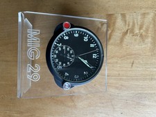 MIG 29 Cockpit Borduhr mit Aufsteller