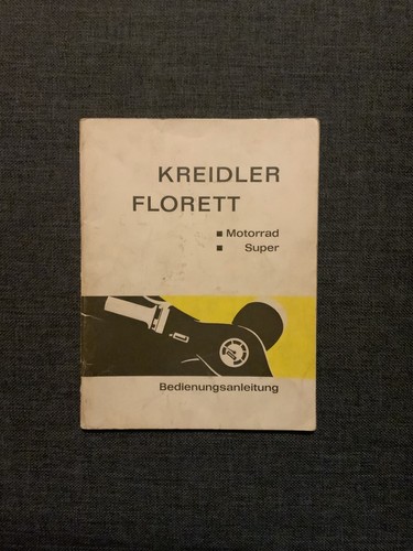 Betriebsanleitung kreidler - betriebsanleitung,