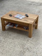 Neu Couchtisch Eiche Massivholz Wohnzimmertisch Asteiche Wildeiche AE