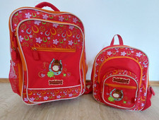 Set Koffer Trolley und Rucksack rot Mädchen Sigikid