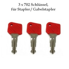 3x Zündschlüssel 702 Gabelstapler Stapler Jungheinrich CAT Toyota MIC KOMATSU BT