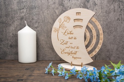 Ewiger kalender aus - holz, –