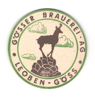Bierdeckel gösser brauerei - gösser,