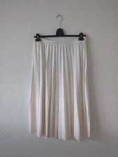 H&M Damen Falten Rock weiß