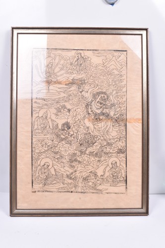 Asiatischer druck gerahmt - druck,