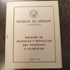 Ganzsache Paraguay Olympia Medaille 1965 I Folder 1 Bf MNH MF58088