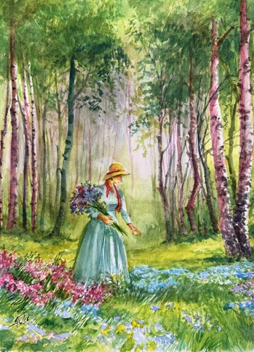 Aquarellbild original 32x24 - original,