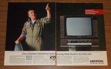 Seltene Werbung GRUNDIG MONOLITH 70-290/9 Multi-System VS 265 Videorecorder 1985