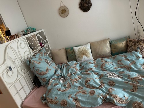 Ikea bett 140x200 weiß mit