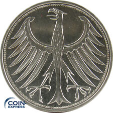 *** Freie Auswahl ! 5 DM Münze Deutschland Silberadler Jahre 1951 - 1974 u. Mzz