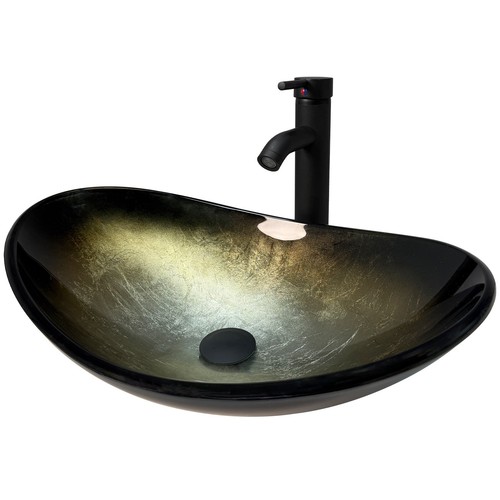 Waschbecken oval glas - oval,