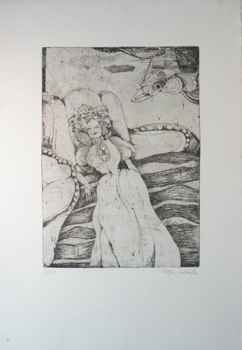 Helga jahnke lithographie - helga,