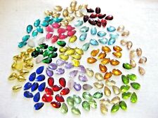 200 Acryl-Strass-Glitzersteine,Tröpfchen,zum Basteln,Farbe wählbar,7x5mm,St11