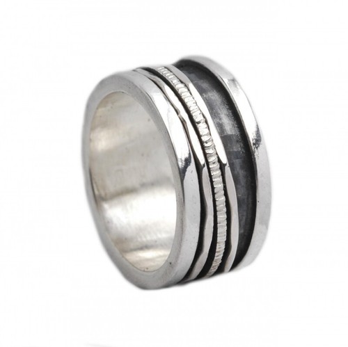Breiter silberring drehring - breiter,