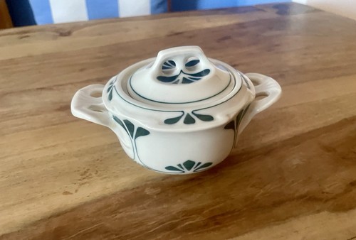 Zuckerdose jugendstil burgau - zuckerdose,