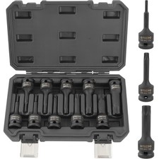 TECPO TORX STECKSCHLÜSSEL SATZ 1/2 ZOLL T20-T70 KRAFTNÜSSE SCHLAGNÜSSE NUSS SET