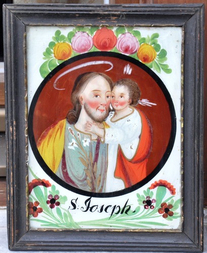 Hinterglasbild oberammergau - ,