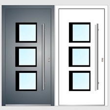 WeltHaus Haustür WH75 Aluminium mit Kunststoff DD303 Geneva Tür Türen AKTION RC2