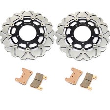 Front brake rotors discs pads - front,