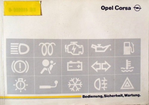 Betriebsanleitung opel corsa - opel,