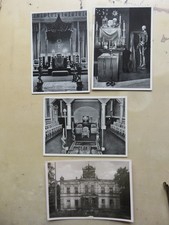 4 unbenutzte antiquar. Ansichtskarten Freimaurerloge Libanon zu den drei Zedern