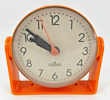 DIE HAUSUHR - Uhr Wanduhr Space Age 70er Jahre orange Vintage Clock W. Germany