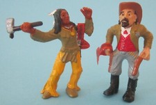 Sheriff & Indianer - Bullyland - PVC Figuren - 7 cm - guter Zustand