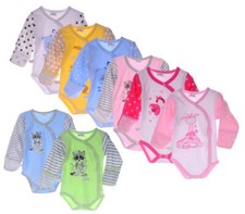 Body Wickelbody Baby Kratzschutz Fäustlinge Langarmbody für Neugeborene Kinder