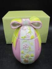 Villeroy Boch Spring Decoration Eierdose Ei mit Deckel und Schleife Ostern OVP